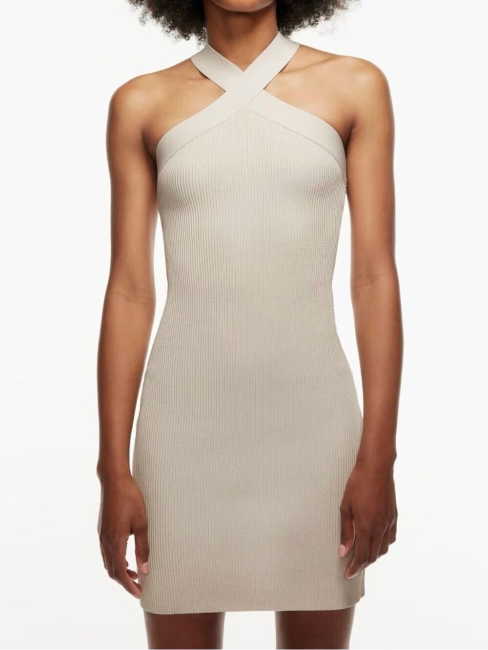 Babaton Sculpt Knit Halter Dress
